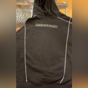 M Boohoo detail black hoodie.